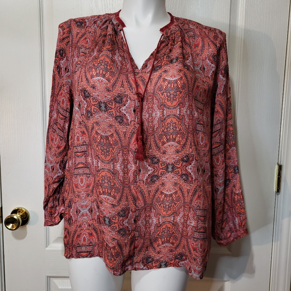 Lucky Brand Parachute Knit Blouse - Picture 2 of 10